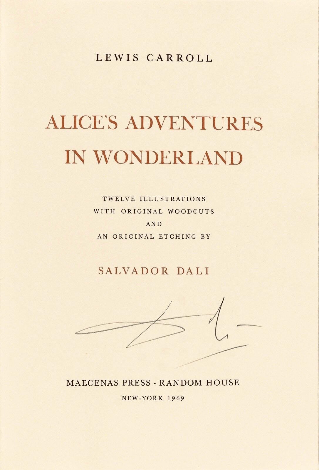 Salvador Dali, The Pool Of Tears (Field 69-5, A-M), Alice'S Adventures In Wonderland, Hliogravure