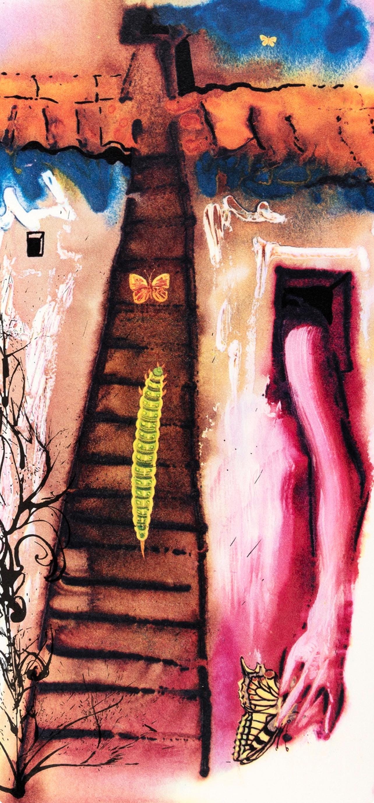 Salvador Dali, The Rabbit Sends In A Little Bill (Field 69-5, A-M), Alice'S Adventures In