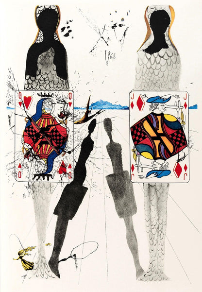 Salvador Dali, The Queen'S Croquet Ground (Field 69-5, A-M), Alice'S Adventures In Wonderland,