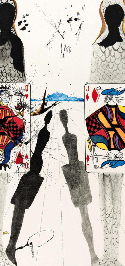 Salvador Dali, The Queen'S Croquet Ground (Field 69-5, A-M), Alice'S Adventures In Wonderland,