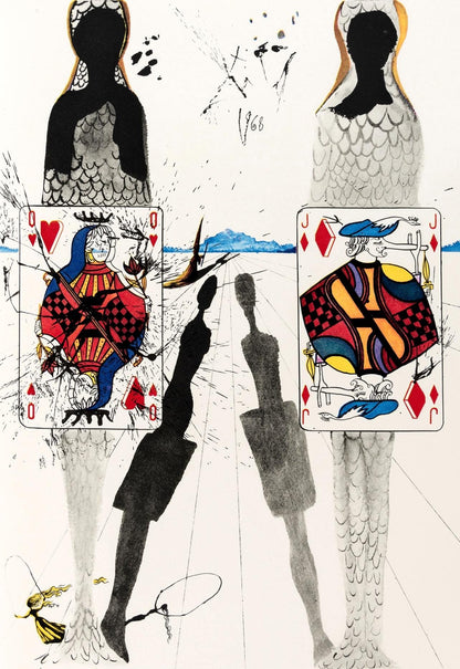 Salvador Dali, The Queen'S Croquet Ground (Field 69-5, A-M), Alice'S Adventures In Wonderland,
