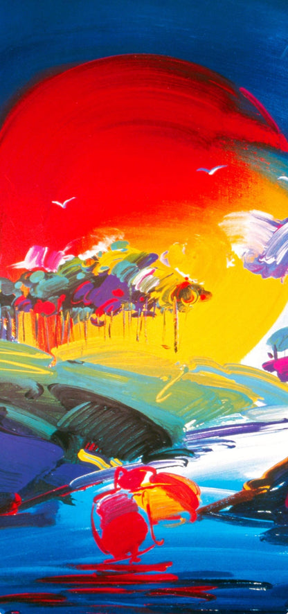 Peter Max, Without Borders, 2000, Hand Signed, Official Edition Offset Lithograph