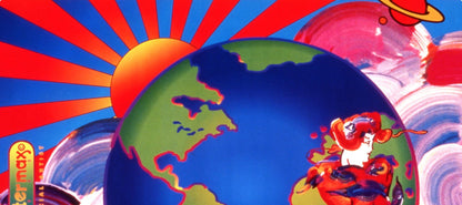 Peter Max, Earth Day, 1995, Hand Signed, Official Edition Offset Lithograph