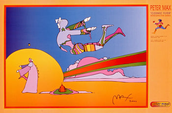 Peter Max, Cosmic Flyer, 2000, Hand Signed, Official Edition Offset Lithograph