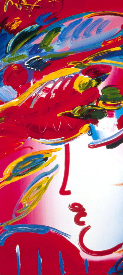 Peter Max, Blushing Beauty, 1999, Hand Signed, Official Edition Offset Lithograph