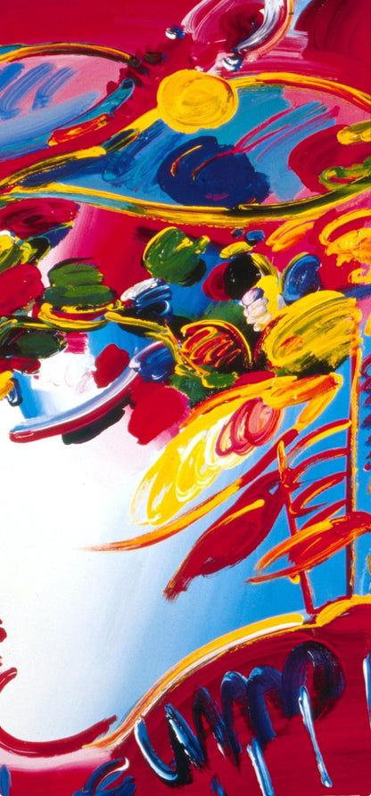 Peter Max, Blushing Beauty, 1999, Hand Signed, Official Edition Offset Lithograph