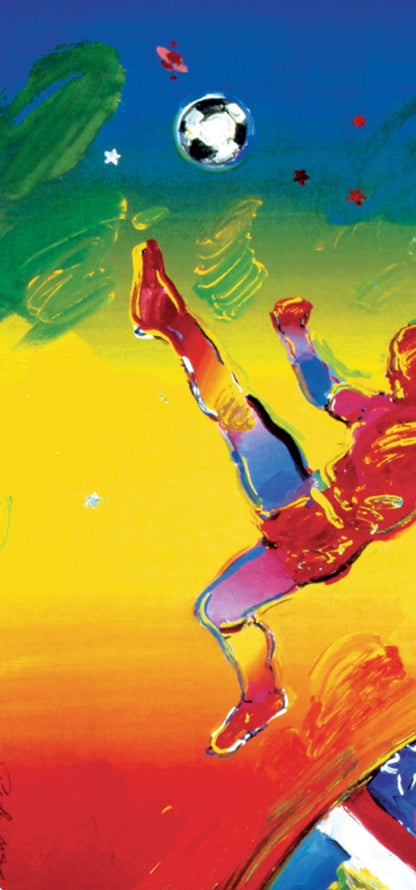 Peter Max, World Cup '94, 1994, Hand Signed, Official Edition Offset Lithograph