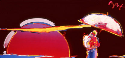 Peter Max, New Moon, 1999, Hand Signed, Official Edition Offset Lithograph