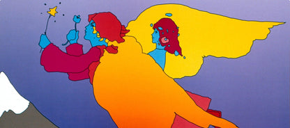 Peter Max, Highest Mountain, 1999, Hand Signed, Official Edition Offset Lithograph