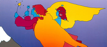 Peter Max, Highest Mountain, 1999, Hand Signed, Official Edition Offset Lithograph