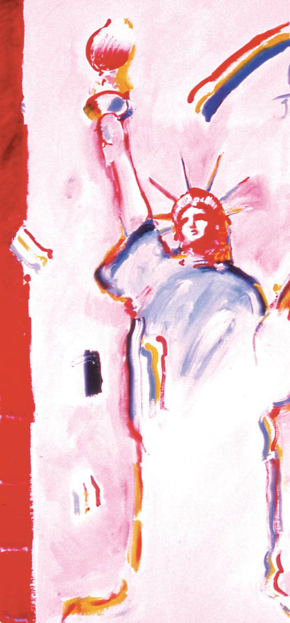 Peter Max, Statue Of Liberty Ii, 2000, Hand Signed, Official Edition Offset Lithograph