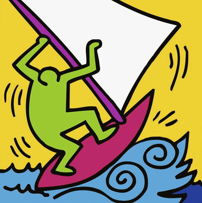 Keith Haring, Untitled (Boat), Official Edition Silkscreen