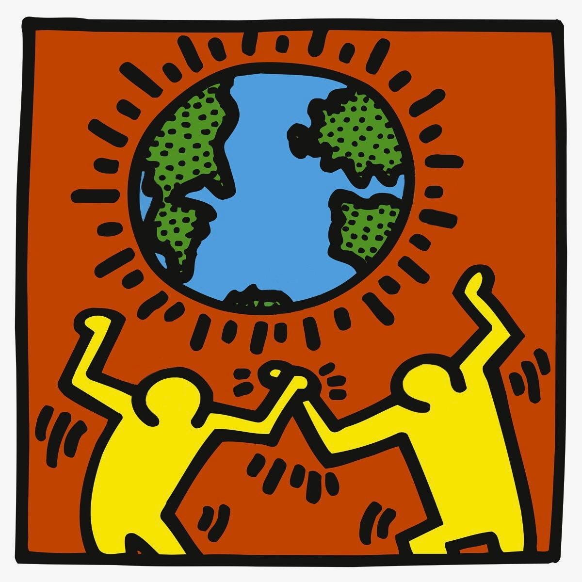 Keith Haring, Untitled (World), Official Edition Silkscreen