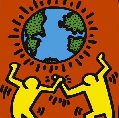 Keith Haring, Untitled (World), Official Edition Silkscreen