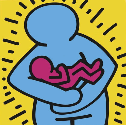 Keith Haring, Untitled (Mother And Baby), Official Edition Silkscreen