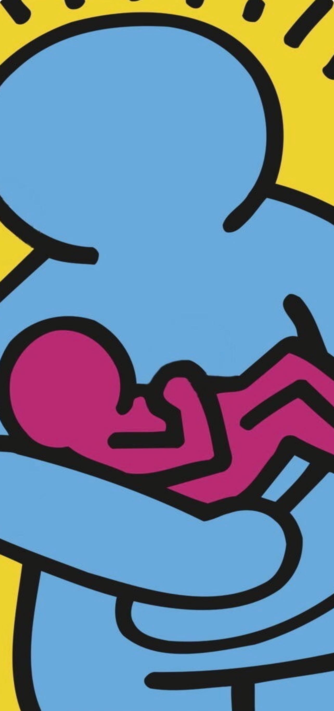 Keith Haring, Untitled (Mother And Baby), Official Edition Silkscreen