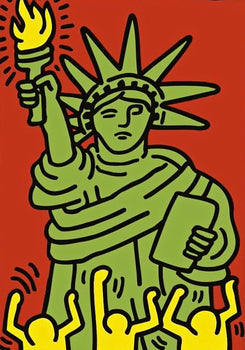 Keith Haring, Statue Of Liberty, Official Edition Silkscreen