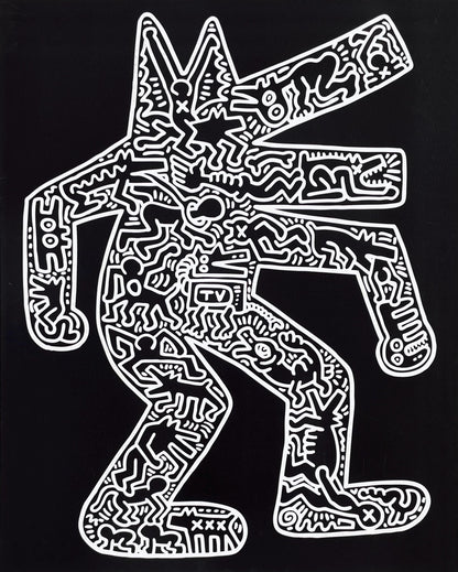 Keith Haring, Dog, Official Edition Silkscreen