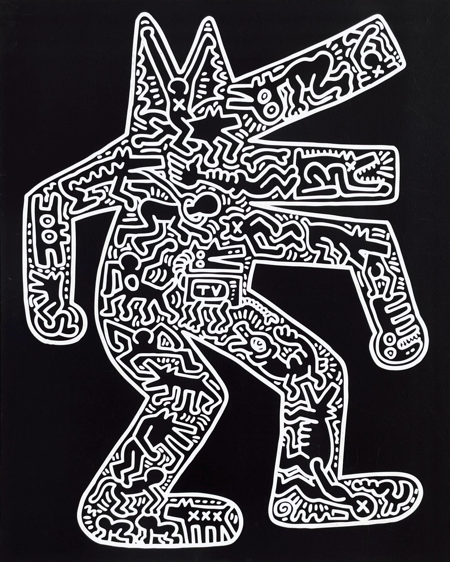 Keith Haring, Dog, Official Edition Silkscreen