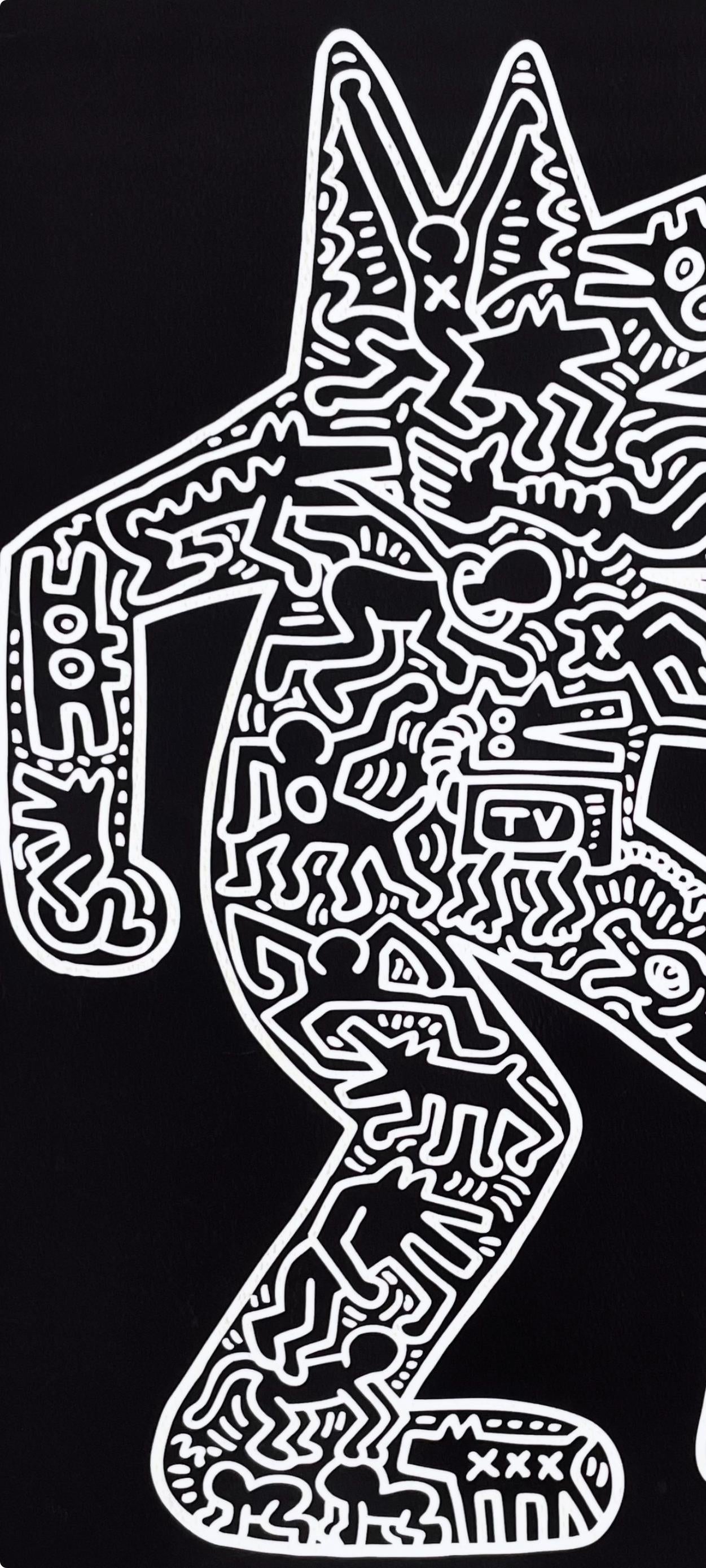 Keith Haring, Dog, Official Edition Silkscreen