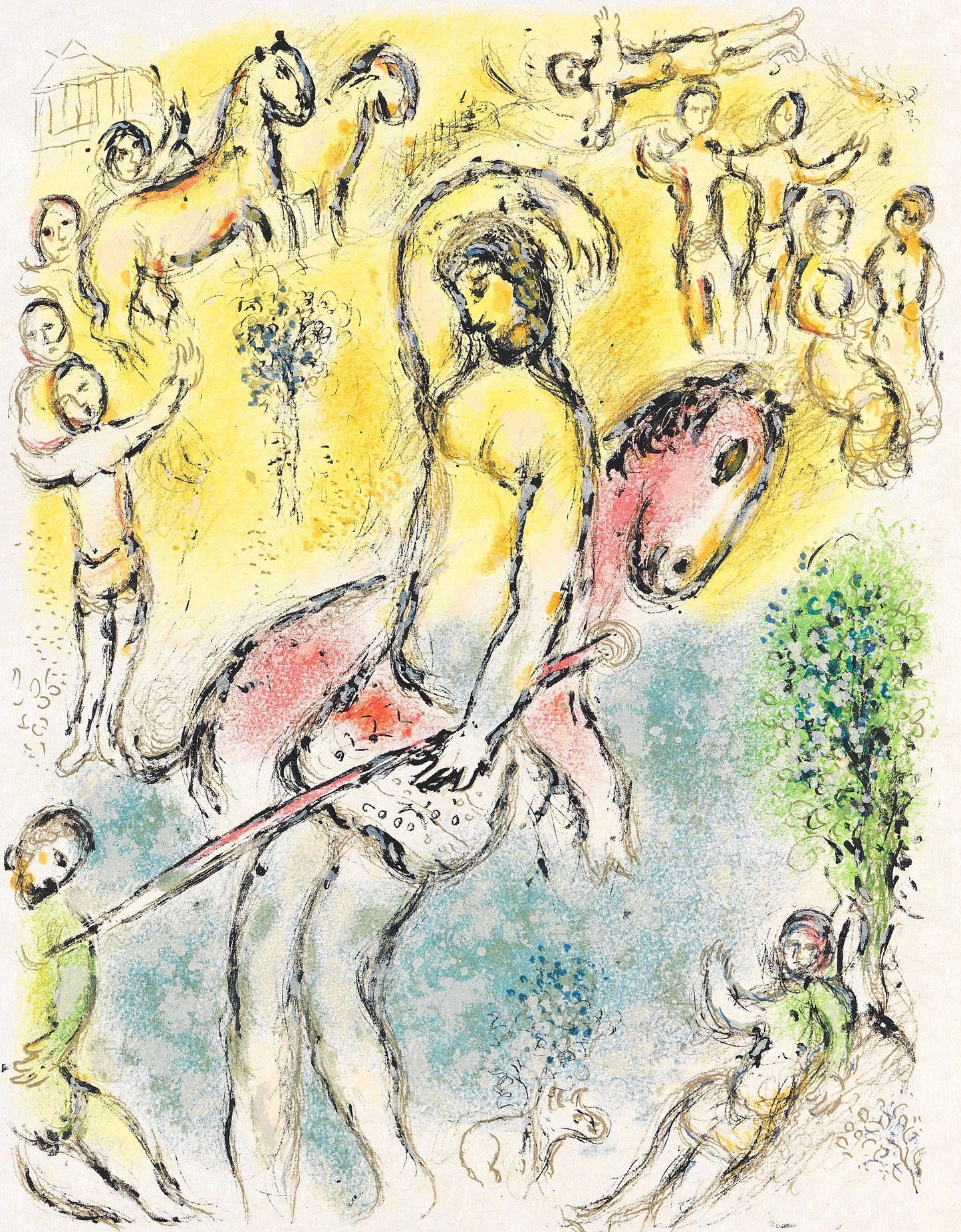 Marc Chagall, ...Ich Bin Odysseus, Homer, Die Odyssee, Lithograph