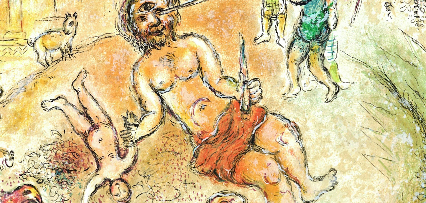 Marc Chagall, Polyphemos, Homer, Die Odyssee, Lithograph