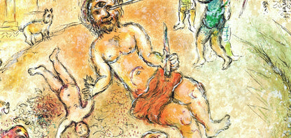 Marc Chagall, Polyphemos, Homer, Die Odyssee, Lithograph