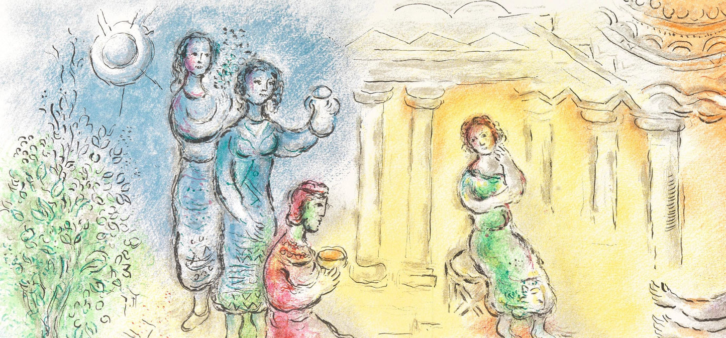 Marc Chagall, Odysseus Bei Alkinoos, Homer, Die Odyssee, Lithograph