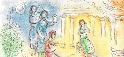 Marc Chagall, Odysseus Bei Alkinoos, Homer, Die Odyssee, Lithograph