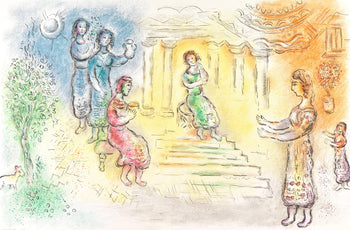 Marc Chagall, Odysseus Bei Alkinoos, Homer, Die Odyssee, Lithograph