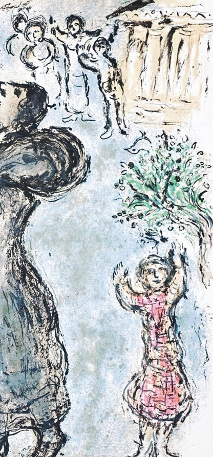 Marc Chagall, Odysseus Als Bettler Verkleidet, Homer, Die Odyssee, Lithograph