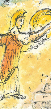 Marc Chagall, Athene Und Telemachos, Homer, Die Odyssee, Lithograph