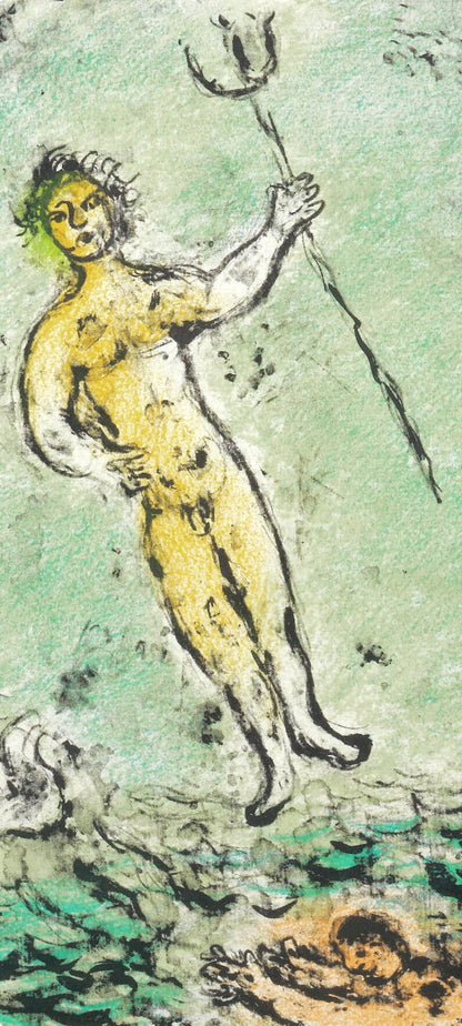 Marc Chagall, Poseidon, Homer, Die Odyssee, Lithograph