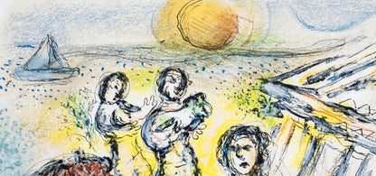 Marc Chagall, Die Zubereitung Des Festmahls Fr Die Feier, Homer, Die Odyssee, Lithograph