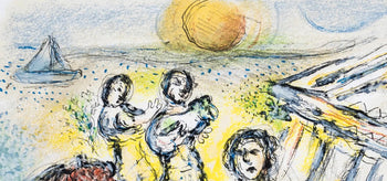 Marc Chagall, Die Zubereitung Des Festmahls Fr Die Feier, Homer, Die Odyssee, Lithograph