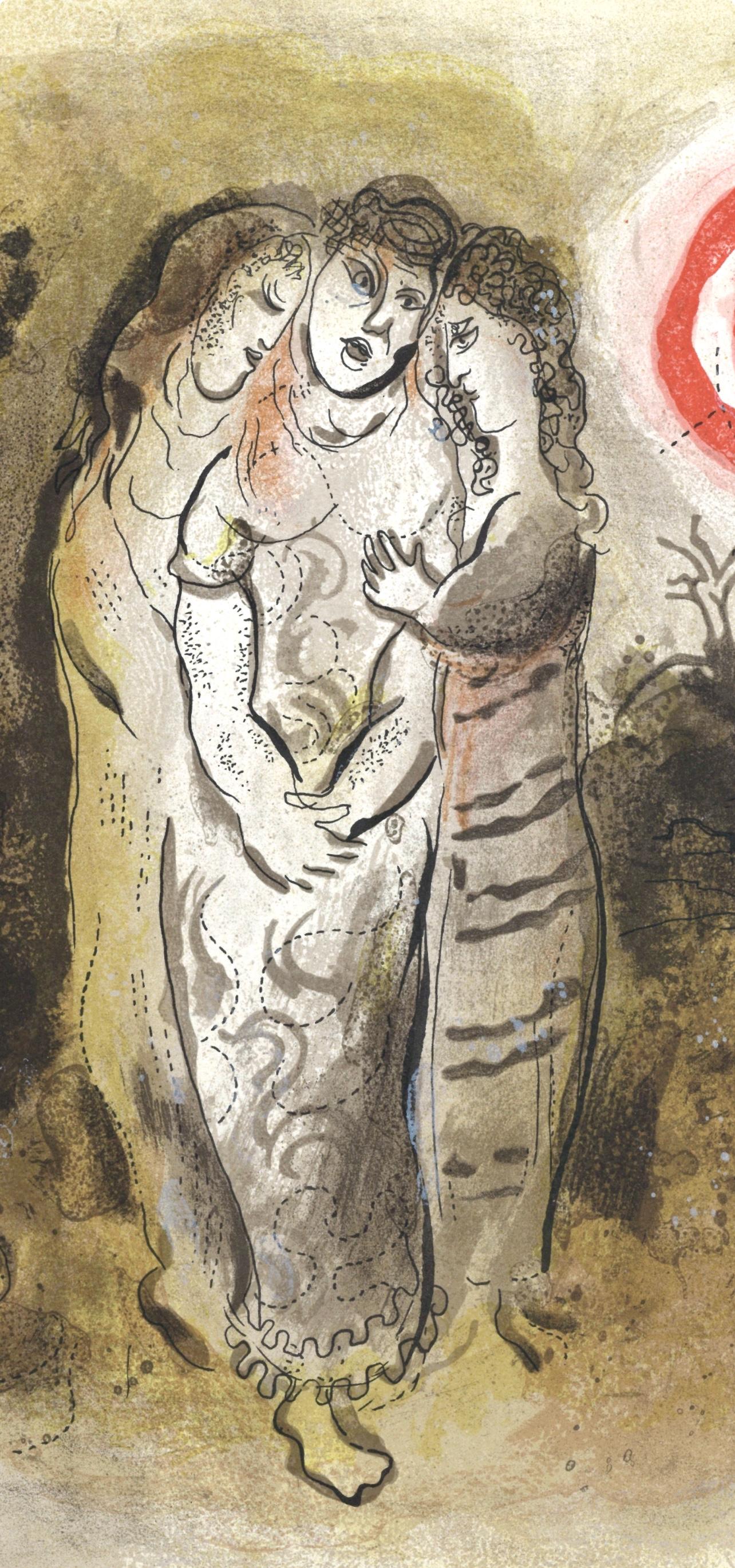 Marc Chagall, Nomie Et Ses Belles-Filles (Mourlot 117-46; Cramer 25), Dessins Pour La Bible, Verve,