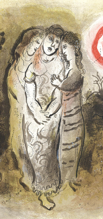 Marc Chagall, Nomie Et Ses Belles-Filles (Mourlot 117-46; Cramer 25), Dessins Pour La Bible, Verve,