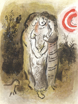 Marc Chagall, Nomie Et Ses Belles-Filles (Mourlot 117-46; Cramer 25), Dessins Pour La Bible, Verve,