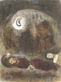 Marc Chagall, Ruth Aux Pieds De Booz (Mourlot 117-46; Cramer 25), Dessins Pour La Bible, Verve,