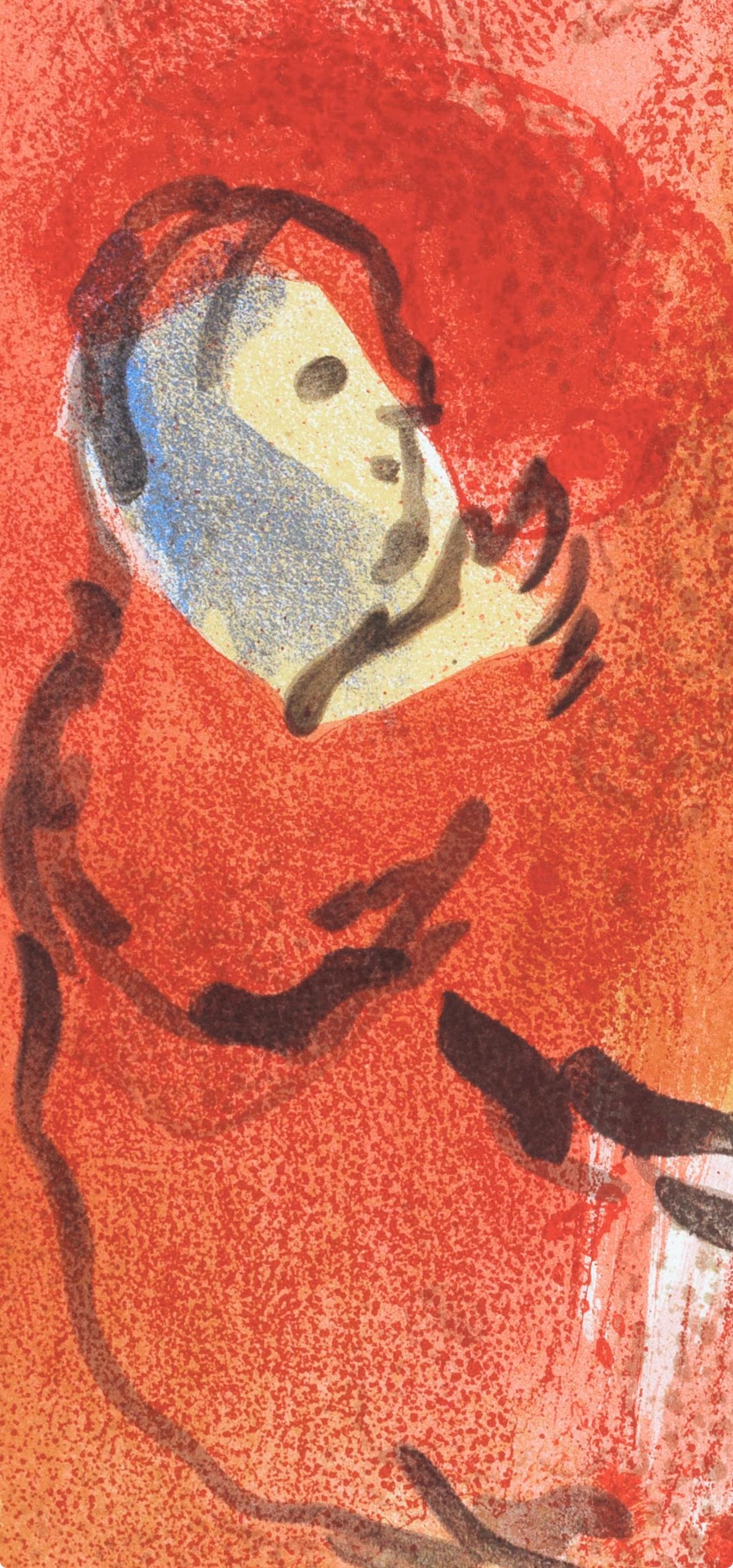 Marc Chagall, Ruth Glaneuse (Mourlot 117-46; Cramer 25), Dessins Pour La Bible, Verve, Revue,