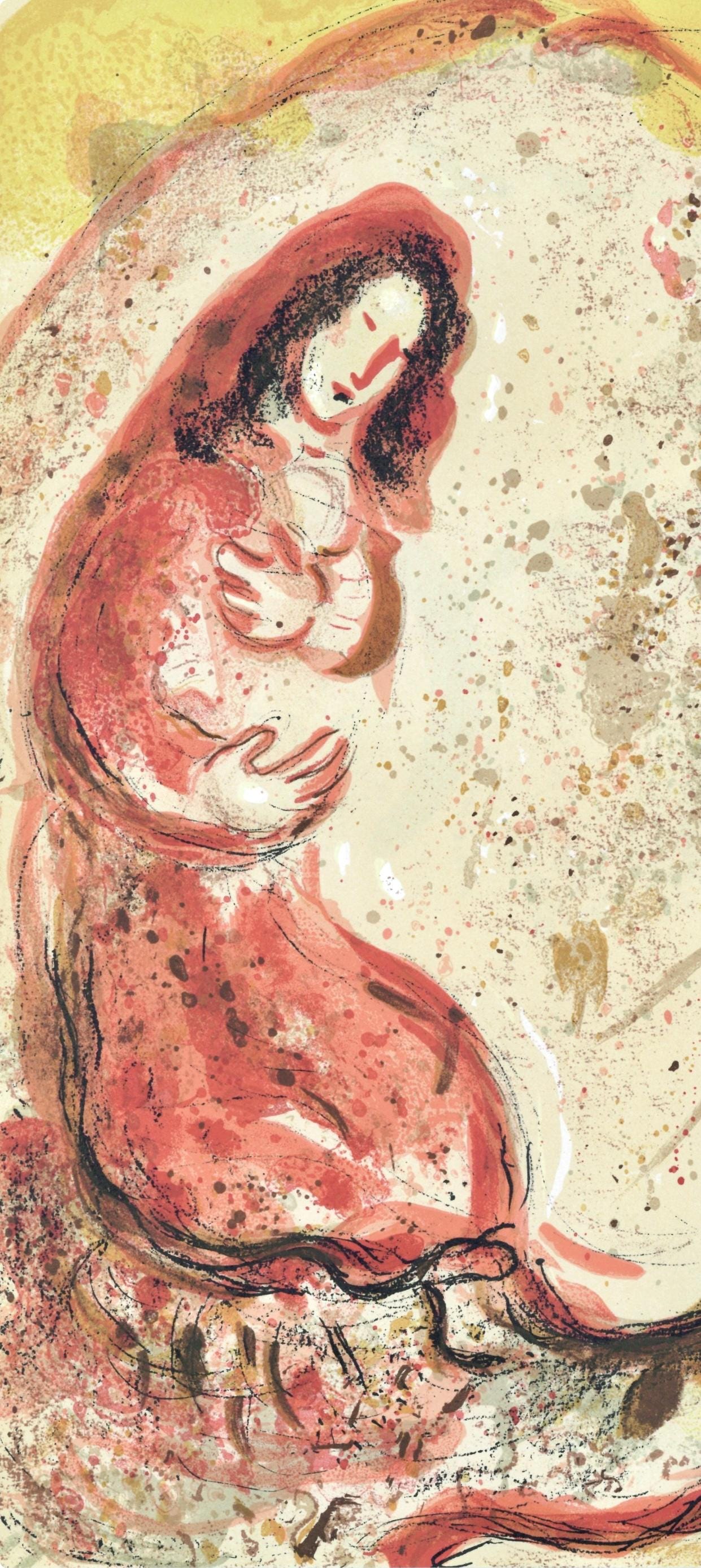 Marc Chagall, Rachel Drobe Les Idoles De Son Pre (M. 117-46; Cramer 25), Dessins Pour La Bible,