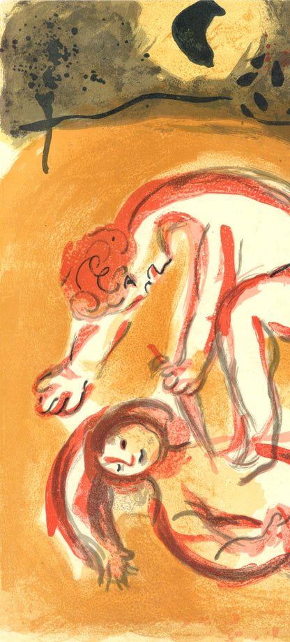 Marc Chagall, Can Et Abel (Mourlot 117-46; Cramer 25), Dessins Pour La Bible, Verve, Revue,