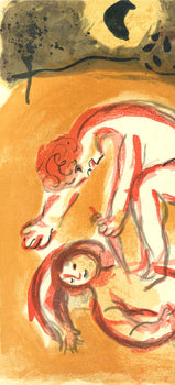 Marc Chagall, Can Et Abel (Mourlot 117-46; Cramer 25), Dessins Pour La Bible, Verve, Revue,