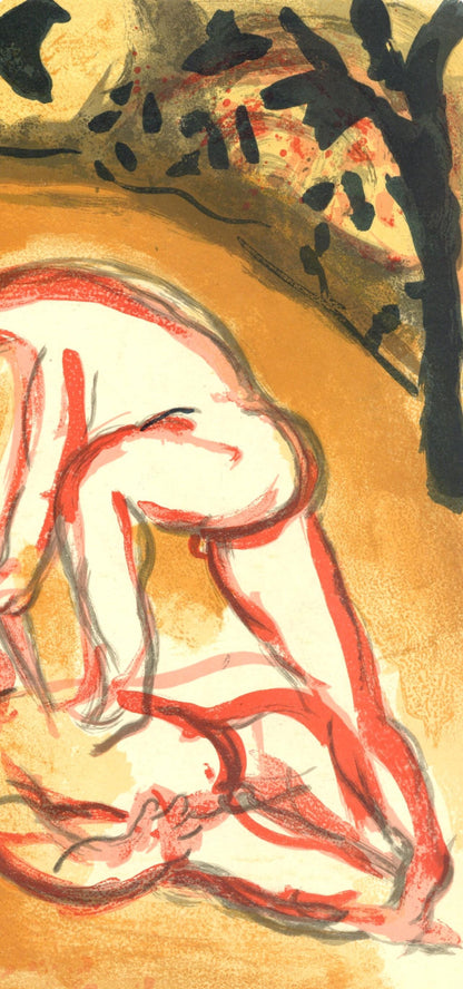 Marc Chagall, Can Et Abel (Mourlot 117-46; Cramer 25), Dessins Pour La Bible, Verve, Revue,