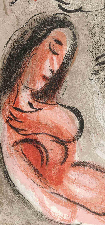 Marc Chagall, Ve Maudite Par Dieu (Mourlot 117-46; Cramer 25), Dessins Pour La Bible, Verve, Revue,