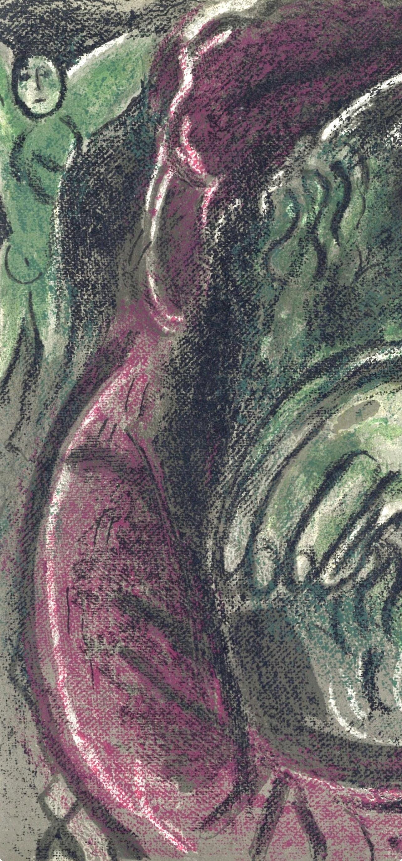 Marc Chagall, Job Dsespr (Mourlot 117-46; Cramer 25), Dessins Pour La Bible, Verve, Revue,