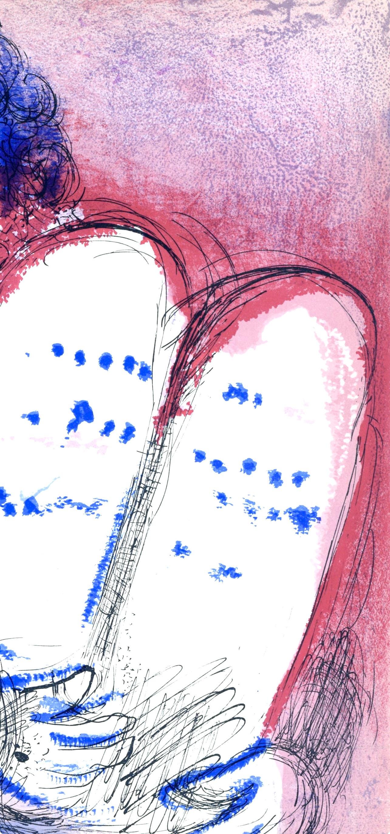 Marc Chagall, Mose Iii (Mourlot 117-46; Cramer 25), Dessins Pour La Bible, Verve, Revue, Lithograph