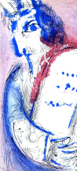 Marc Chagall, Mose Iii (Mourlot 117-46; Cramer 25), Dessins Pour La Bible, Verve, Revue, Lithograph