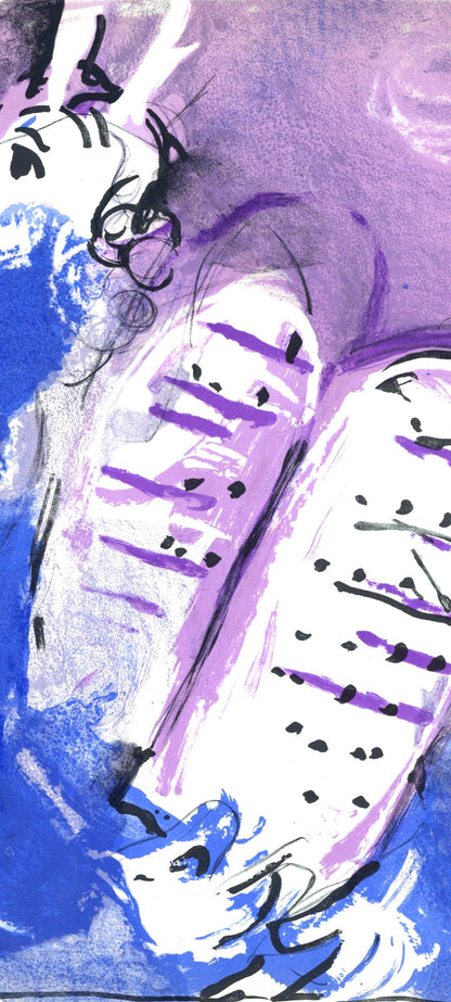 Marc Chagall, Mose Ii (Mourlot 117-46; Cramer 25), Dessins Pour La Bible, Verve, Revue, Lithograph