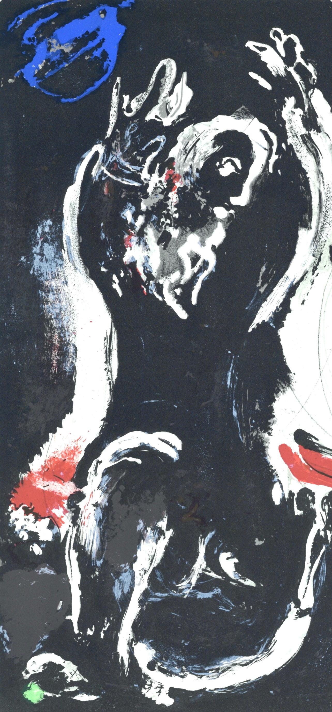 Marc Chagall, Isae (Mourlot 117-46; Cramer 25), Dessins Pour La Bible, Verve, Revue, Lithograph